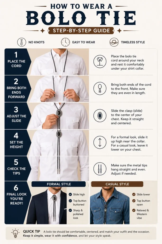 How to Wear a Men's Bolo Tie